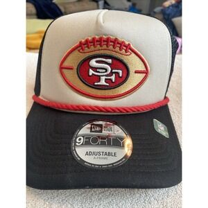 San Francisco 49ers New Era 2024‎ Sideline Historic 9FORTY A-Frame Trucker Hat